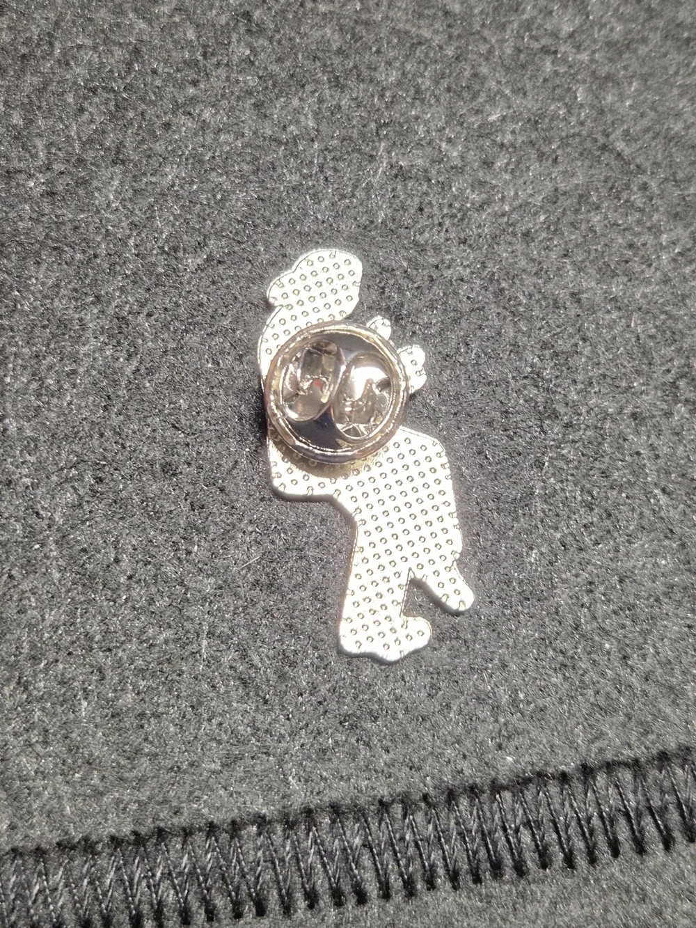 **Black Dancing Man Enamel Lapel Pin - Men Accessories**